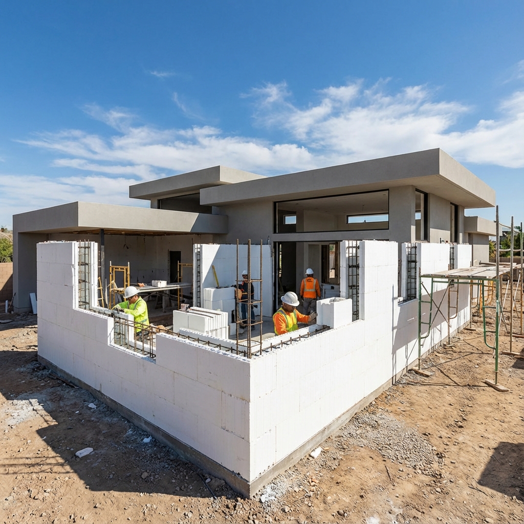 Строителство с оставащ кофраж